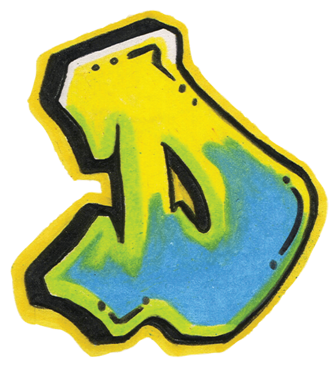 Graffiti Letter D