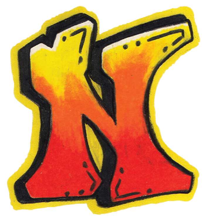 Graffiti Letter N