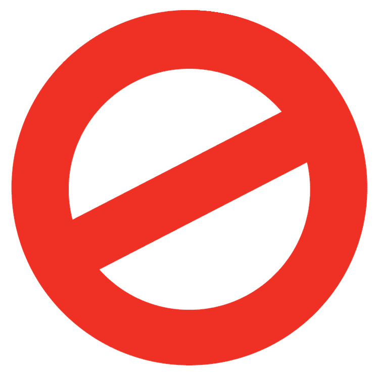Do Not Symbol