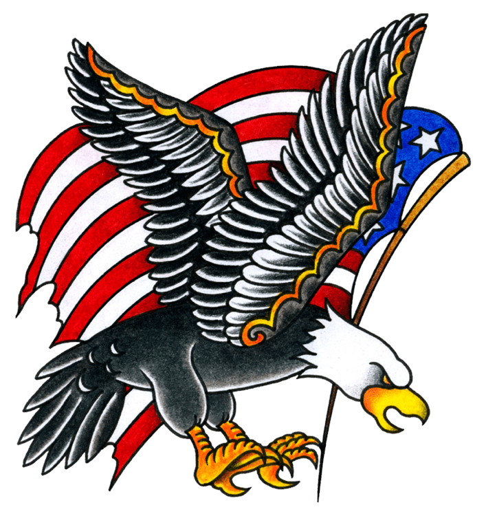 Eagle and Flag