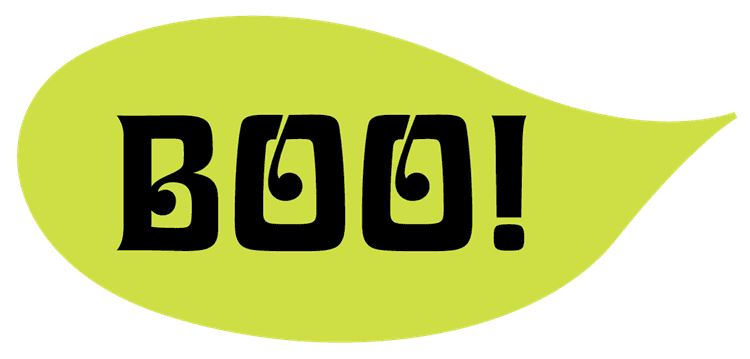 Boo! Speech Bubble