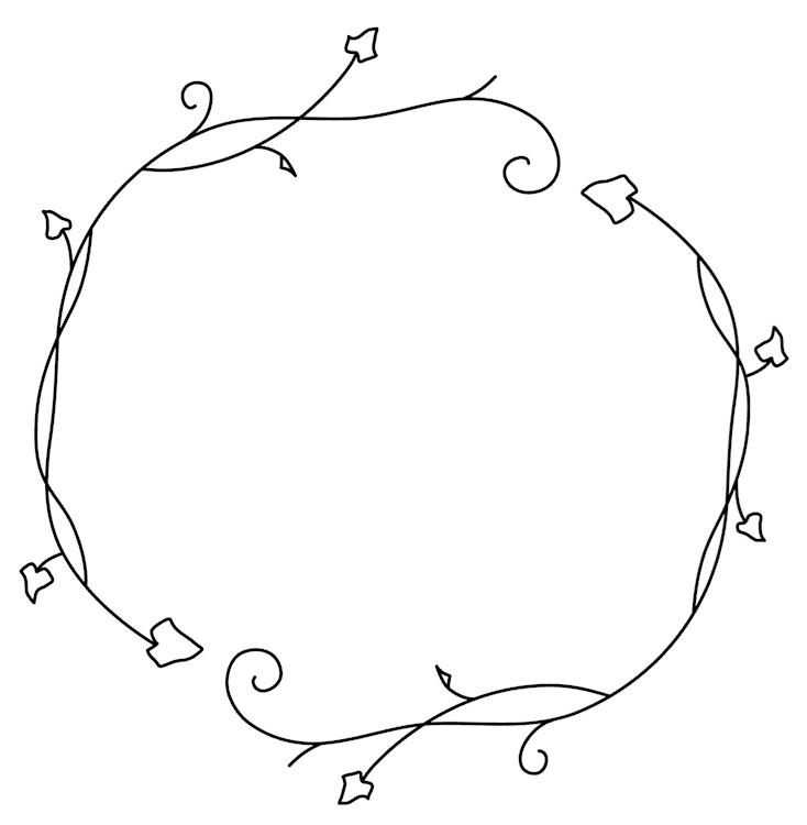 Vines Round Border