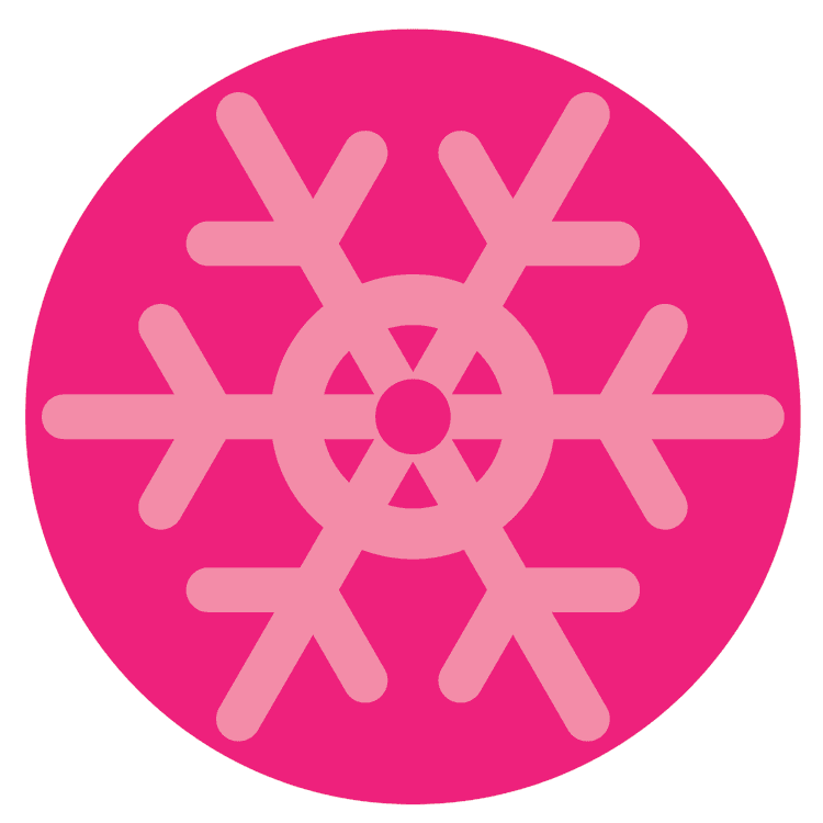 Pink Christmas Snowflake