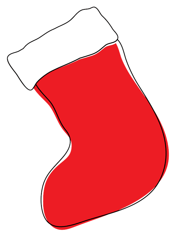Cartoon Christmas Stocking