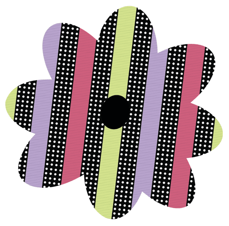 Ribbons Patterned Flower