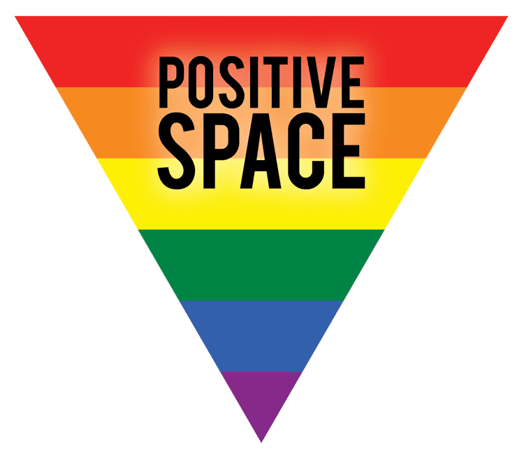 Positive Space Rainbow Triangle