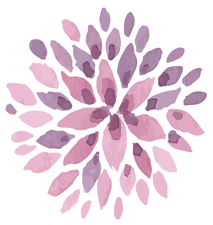 Purple Watercolour Flower