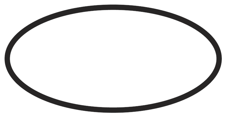 Oval Border Medium