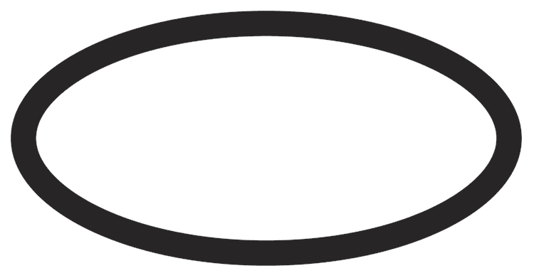 Oval Border Thick