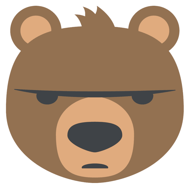 Angry Brown Bear