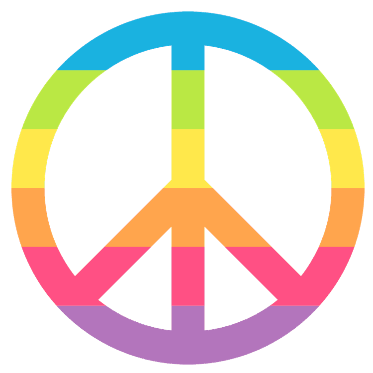 Rainbow Peace Sign