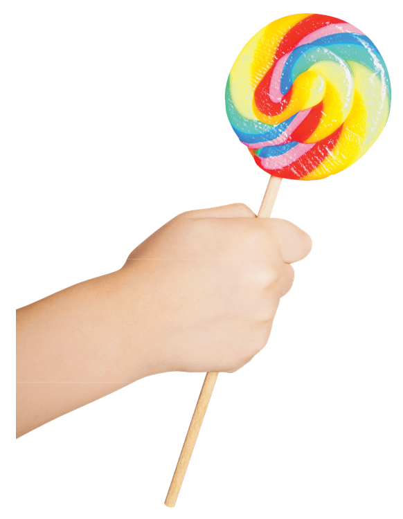 Rainbow Lollypop Candy