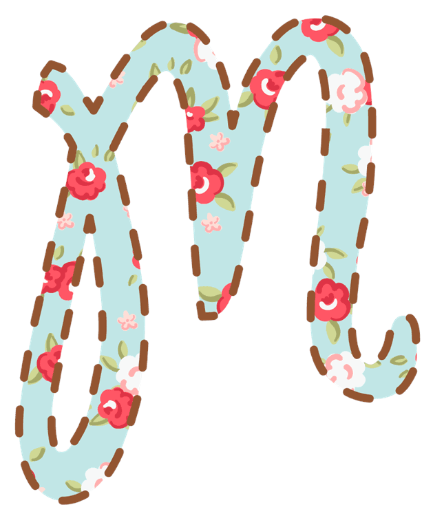 Letter M Floral