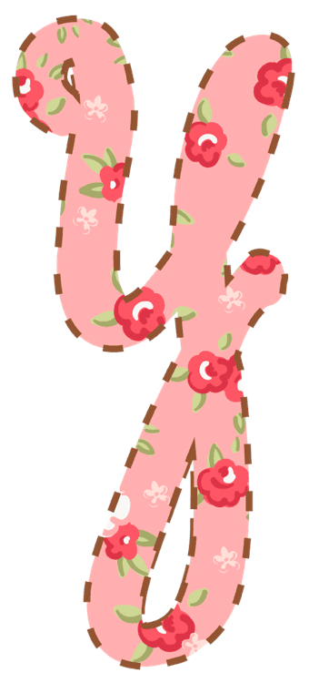 Letter Y floral