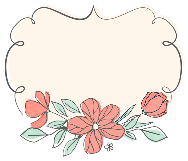 Flower Accent Tag