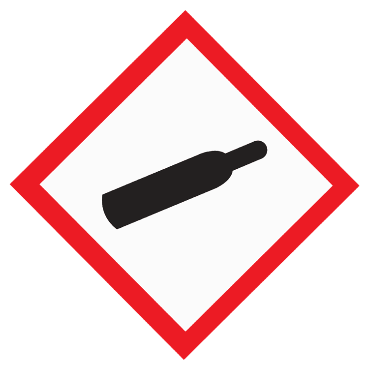 Warning Preassurized Gas