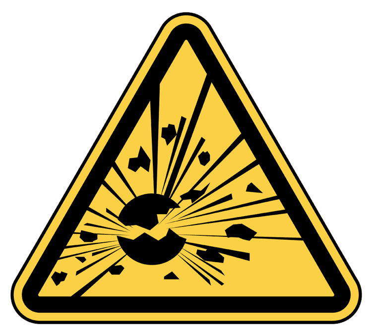 Warning Explosive