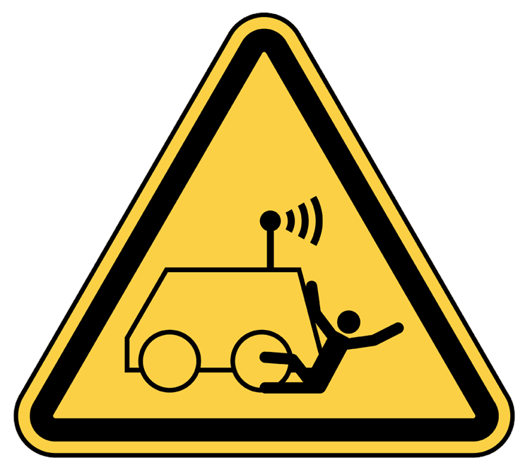 Risk of Being Run Over Warning