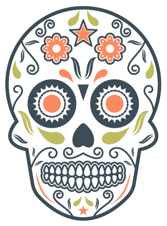 Day of the Dead Skull Mask 3