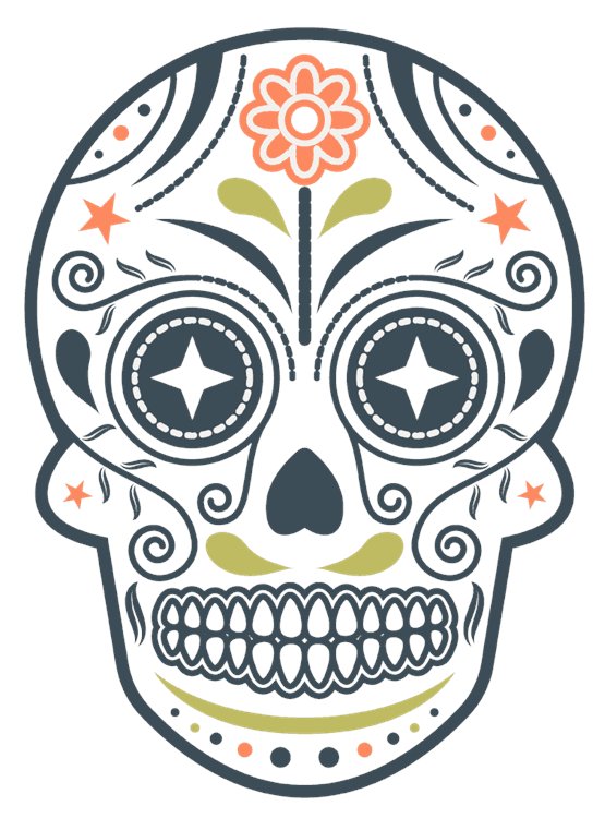 Day of the Dead Skull Mask 4
