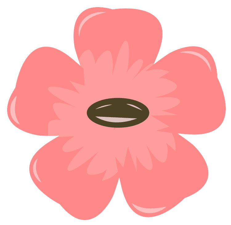 Graphic Pink Flower