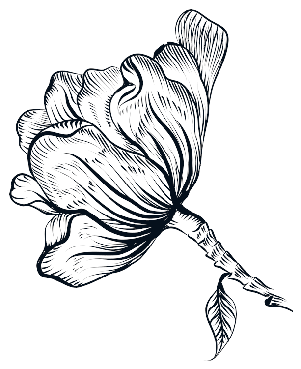 Ink Line Flower Side