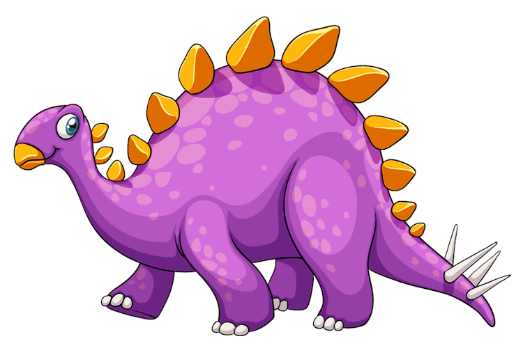 Stegosaurus Purple Dinosaur