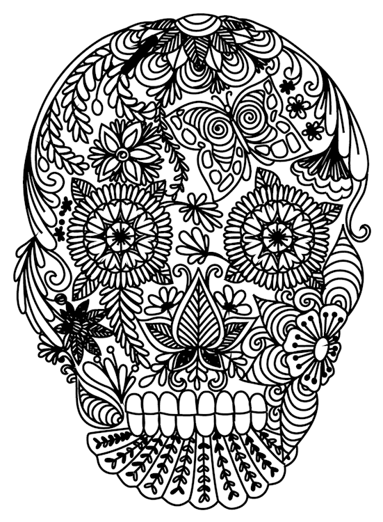 Ink Line Sugar Skull 3