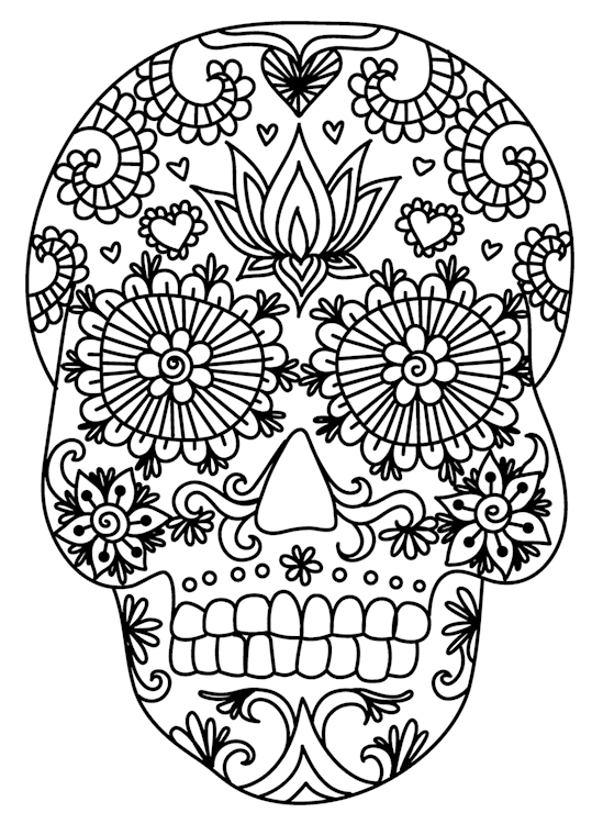 Ink Line Sugar Skull 4