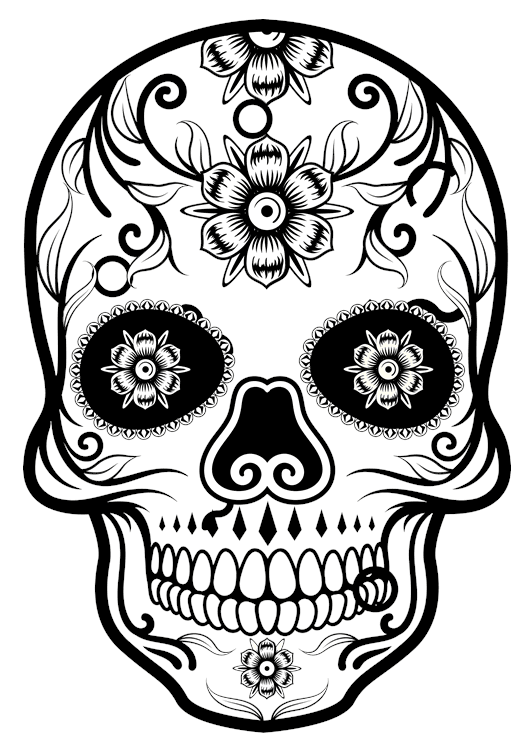 Ink Line Sugar Skull 1