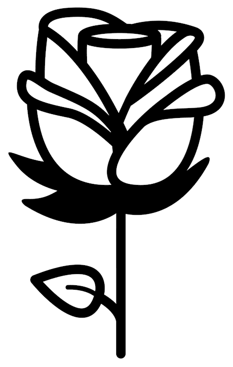 Graphic Rose Flower
