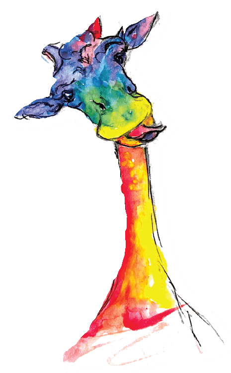 Rainbow Giraffe