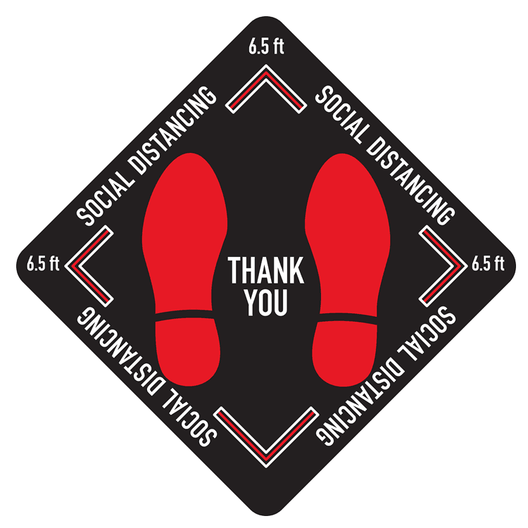 Social Distancing Floor Decal