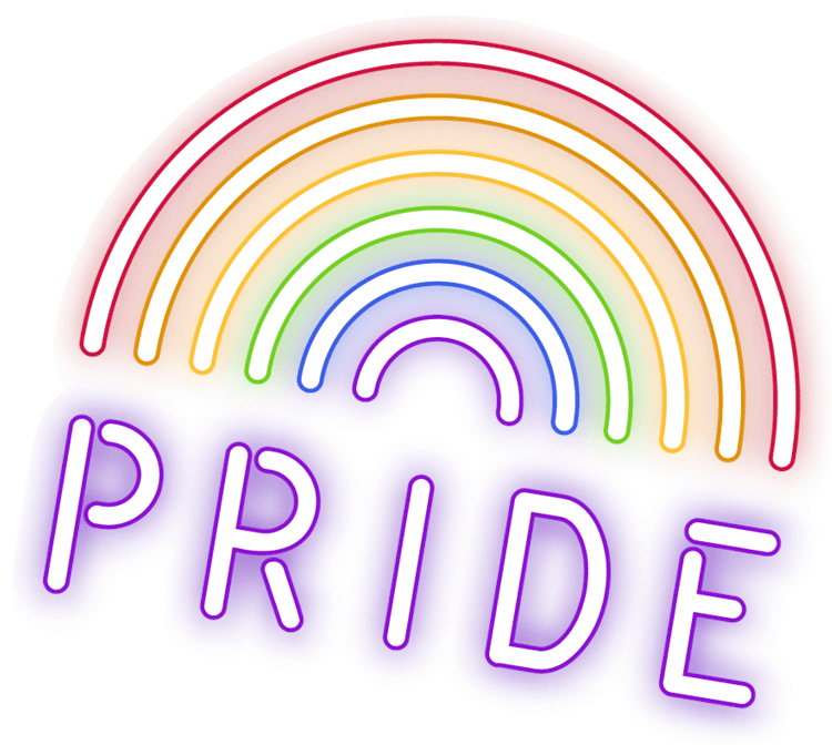 Rainbow Neon Pride Sign