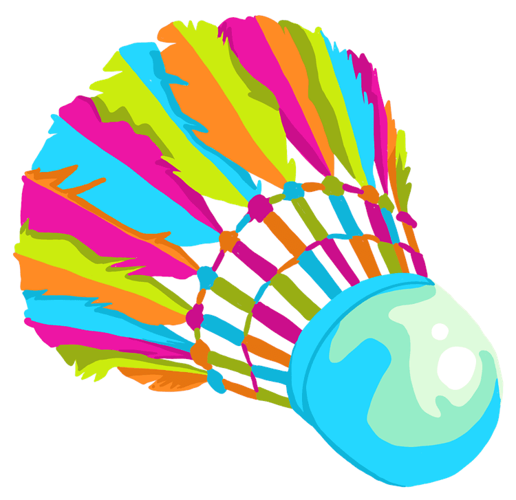Badminton Birdie Rainbow