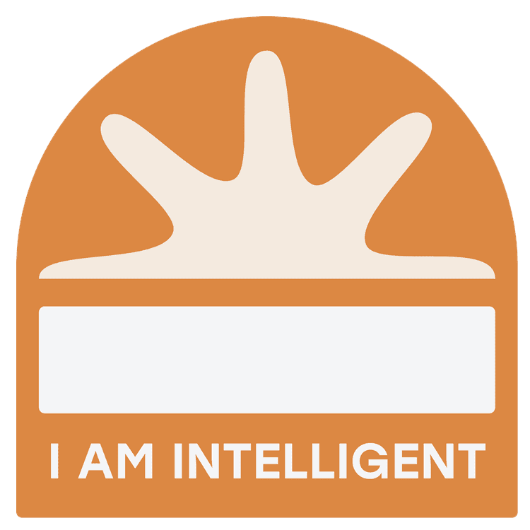 I Am Intelligent Label