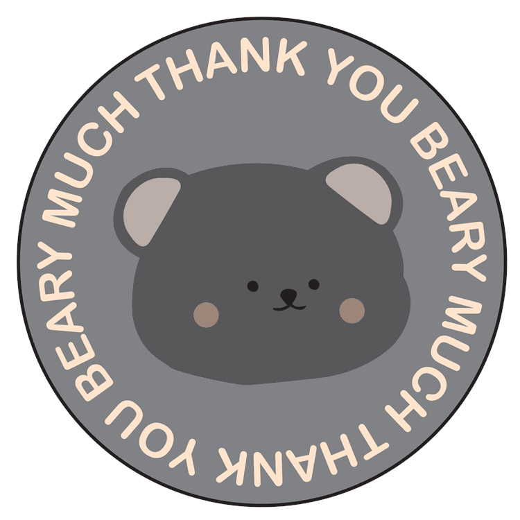 Thank you Beary Much Grey