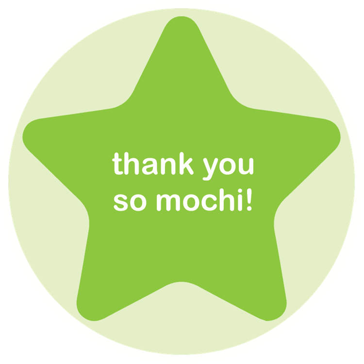 Thank You Green Mochi Star