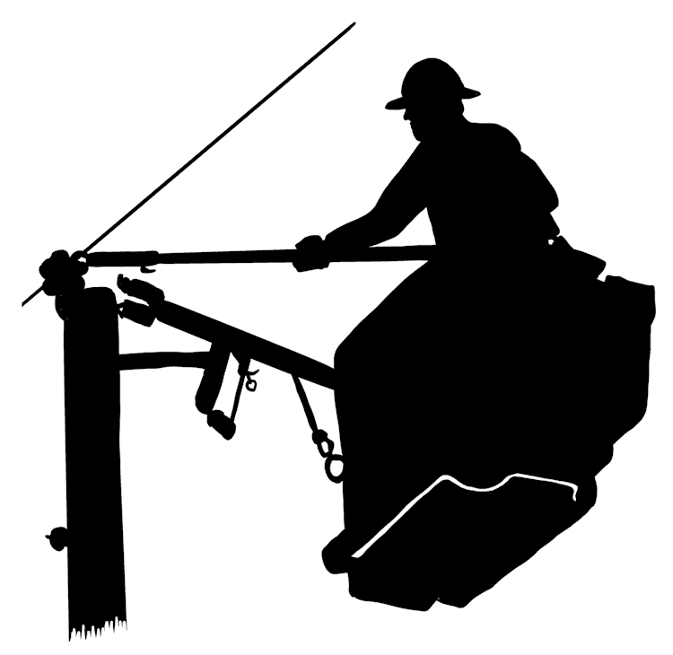 Linemen Silhouette 4