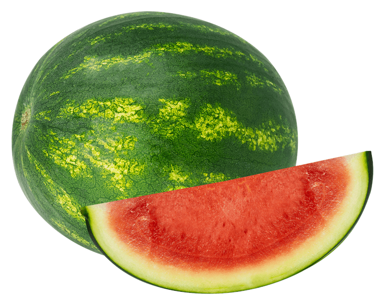 Watermelon Whole and Sliced