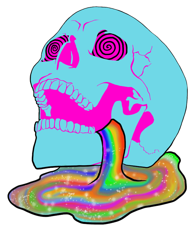 Trippy Drippy Skull