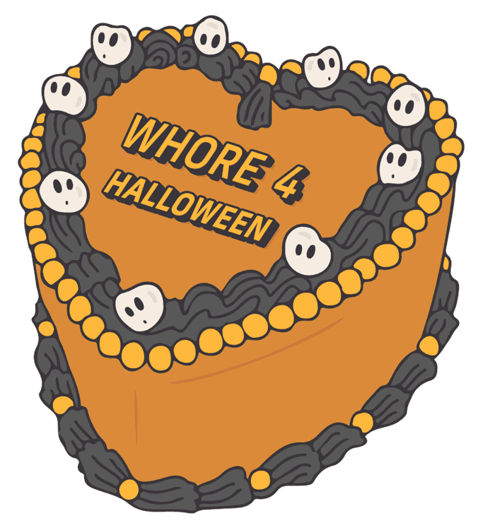 Halloween - Whore 4 Halloween Cake