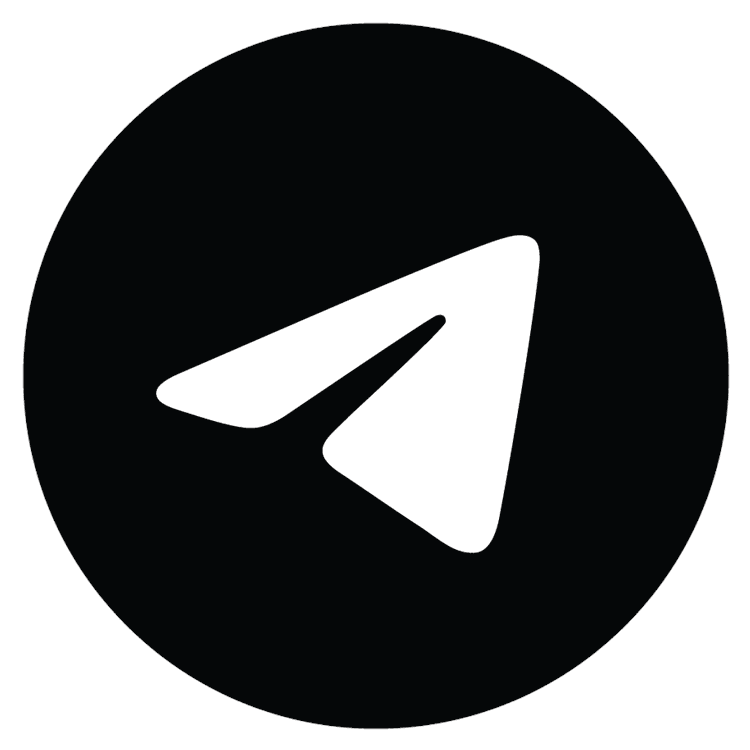 Telegram Black Circle