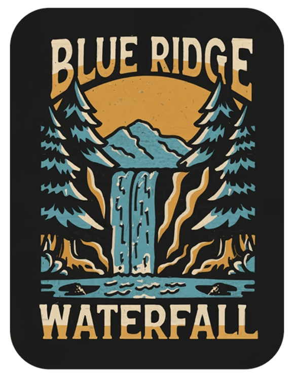 North Carolina, Blue Ridge Waterfall