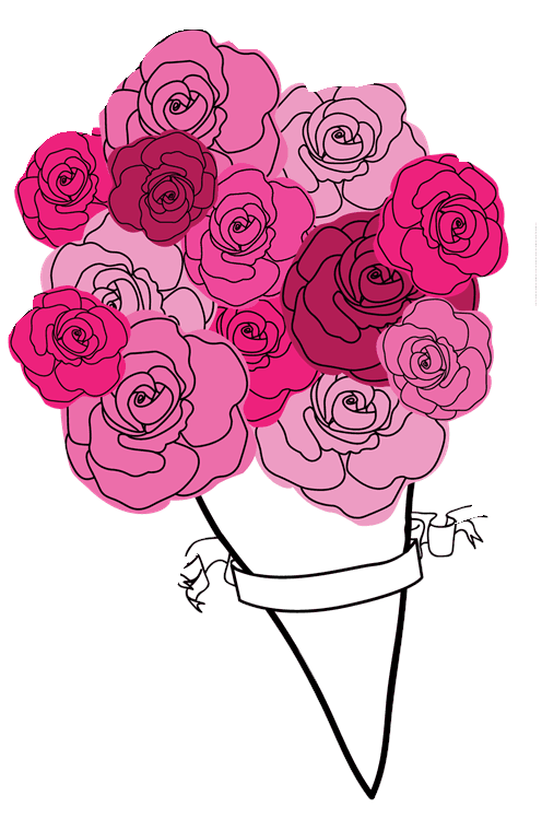 Pink Rose Flower Bouquet