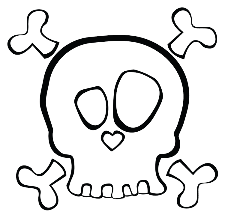 Blank Cute Skull