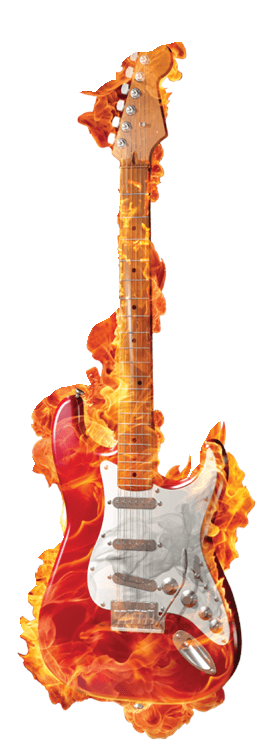Flaming Guitar