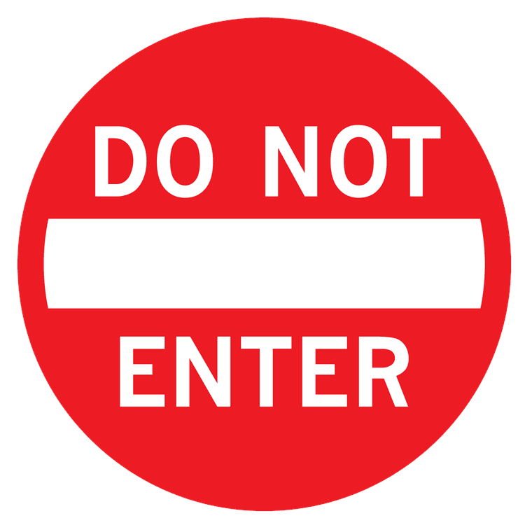 DO NOT ENTER