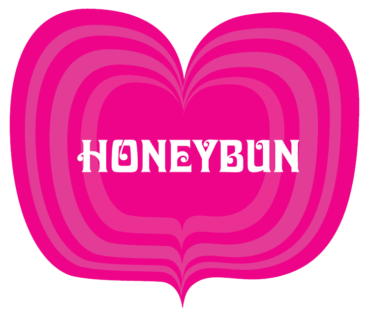 Pink Honey Bun Love Heart
