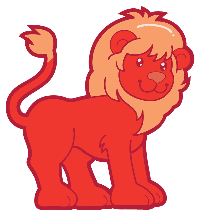 Cute LEO Red Lion